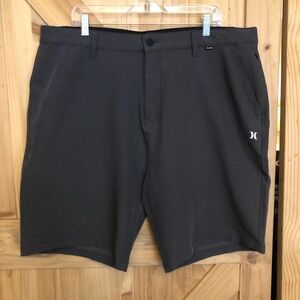 Hurley Men's Dark Gray Athletic Shorts Sz.40 Hybrid Spacedye Walk Shorts